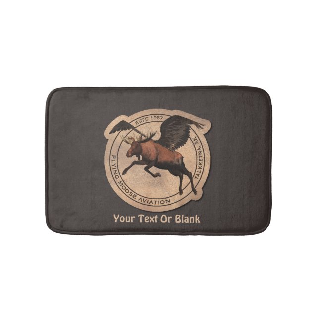 Flying Moose Aviation Patch Bath Mat (Front)