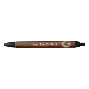Flying Moose Aviation Patch Black Ink Pen