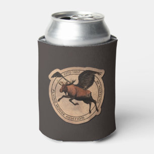 Flying Moose Aviation Patch Can Cooler