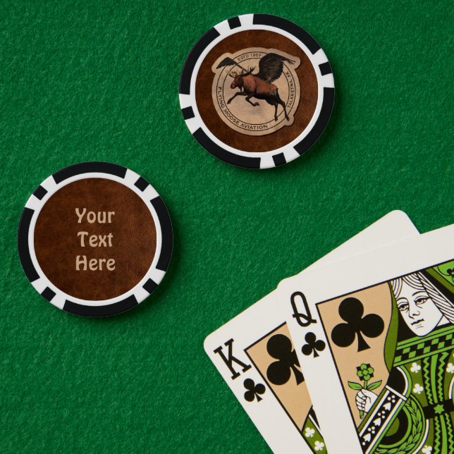 Flying Moose Aviation Patch Poker Chips (Poker Table (Double))