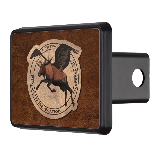 Flying Moose Aviation Patch Trailer Hitch Cover (Left)