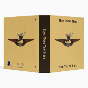 Flying Moose Bush Pilot Wings Binder