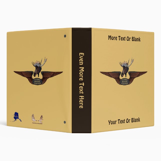 Flying Moose Bush Pilot Wings Binder (Background)