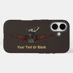 Flying Moose Bush Pilot Wings iPhone 16 Case