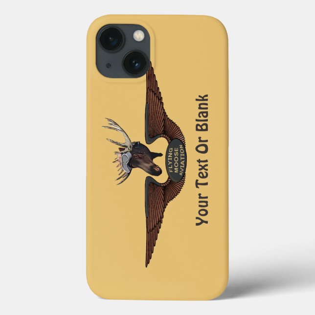 Flying Moose Bush Pilot Wings Case-Mate iPhone Case (Back)