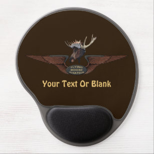 Flying Moose Bush Pilot Wings Gel Mouse Pad