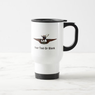 Flying Moose Bush Pilot Wings Travel Mug