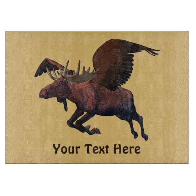 Flying Moose Cutting Board (Front)