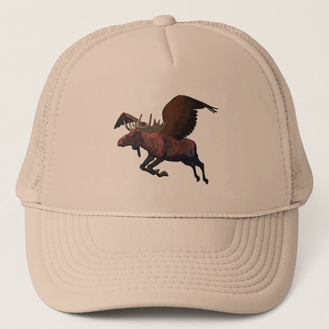 Flying Moose Trucker Hat (Front)