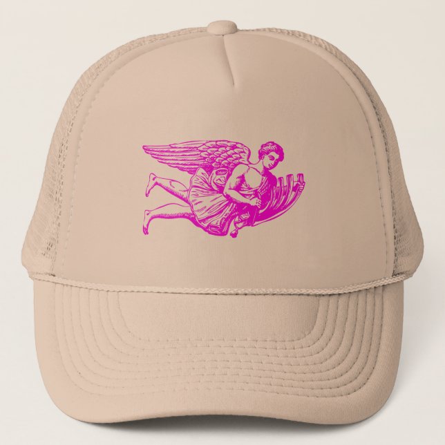 Flying Musical Angel Trucker Hat (Front)