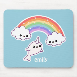 Flying Narwhal Mouse Pad