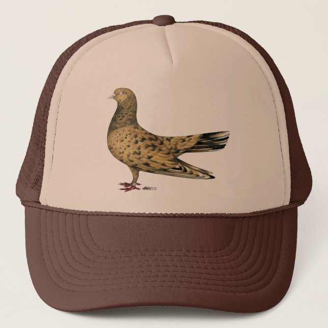 Flying Oriental Roller:  Almond Trucker Hat (Front)