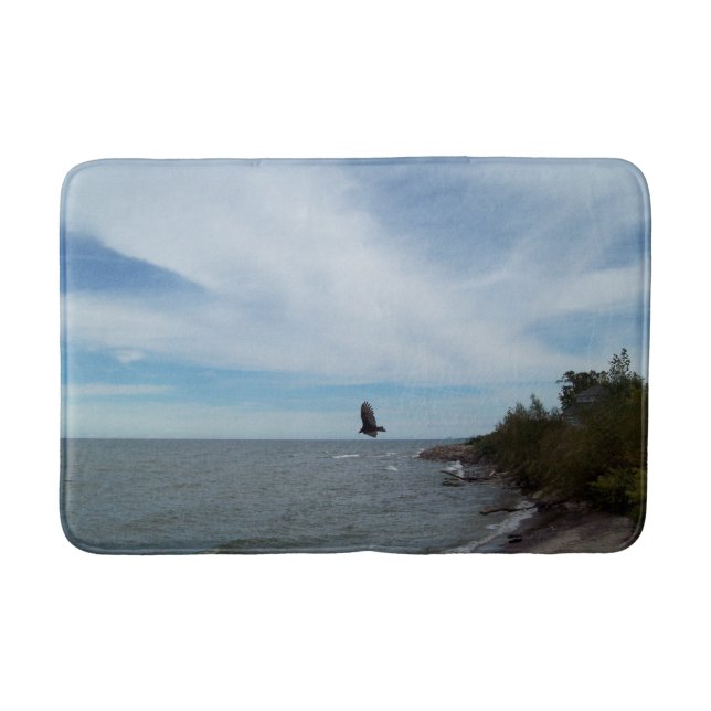 Flying Over the Beach bath mat (Front)