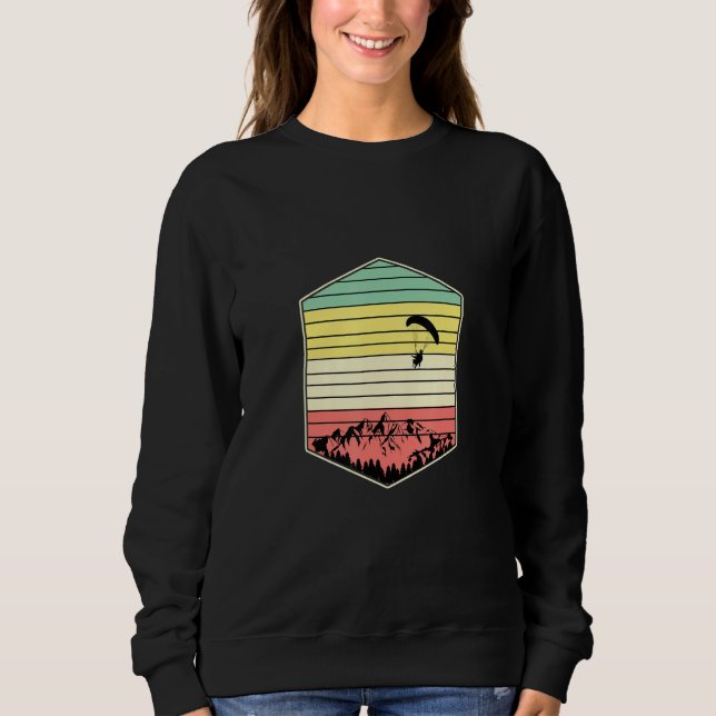 Flying Paraglider Paragliding Sweatshirt (Front)