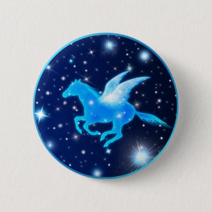 Flying Pegasus 2 Inch Round Button