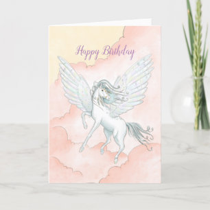 Flying Pegasus Birthday Card