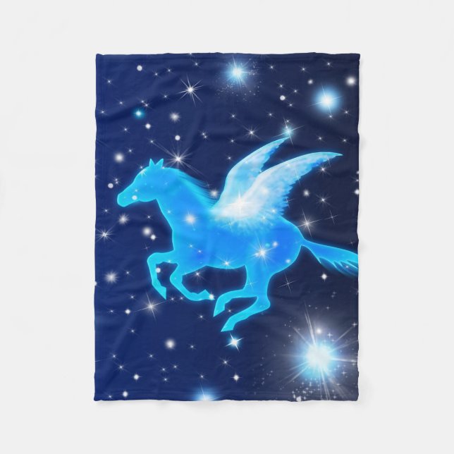 Flying Pegasus Fleece Blanket (Front)