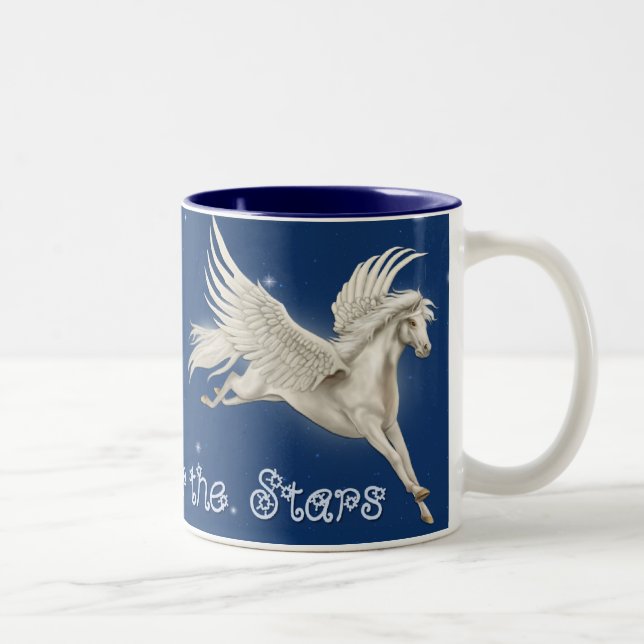 Flying Pegasus Two-Tone Coffee Mug (Right)