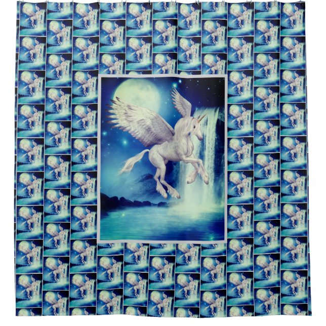 Flying Pegasus Unicorn Waterfall    (Front)