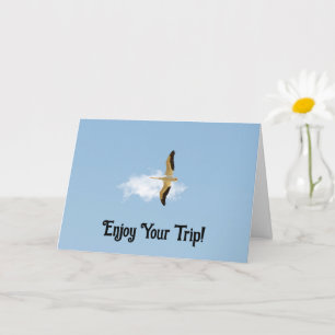 Flying Pelican Little Cloud Leave Vacation Card