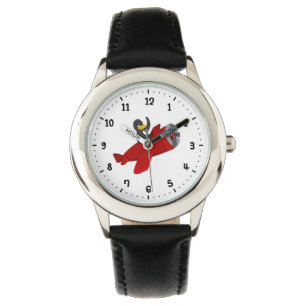 Flying penguin cartoon watch