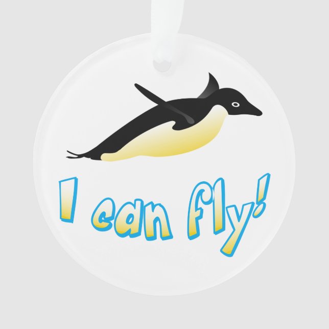 Flying penguin ornament (Front)