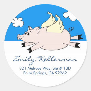 Flying Pig Address Labels