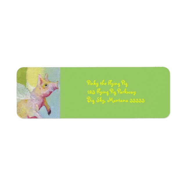 Flying Pig Address Labels (Front)