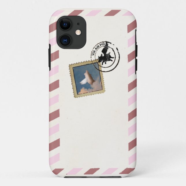 flying pig airmail iphone case (Back)