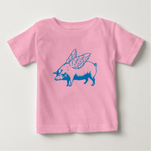 Flying Pig Baby T-Shirt