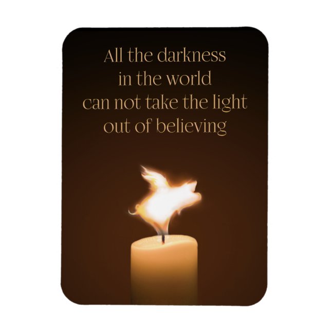 Flying Pig Candle Flame Magnet (Vertical)