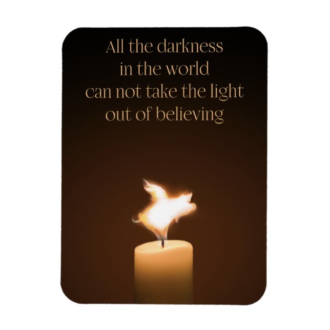 Flying Pig Candle Flame Magnet (Vertical)