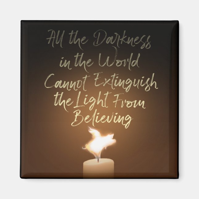 Flying Pig Candle Flame Magnet (Front)