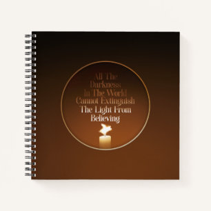 Flying Pig Candle Flame Notebook