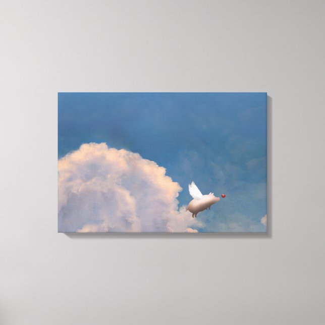 flying pig canvas (Front)