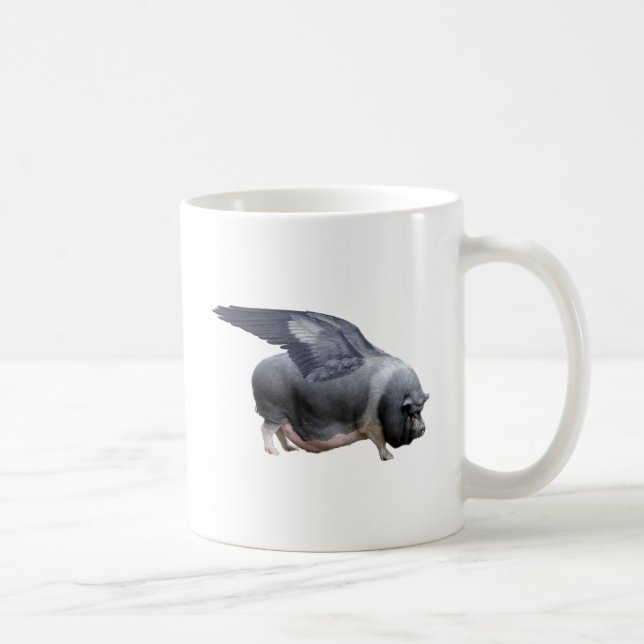 flying pig coffee mug (Right)