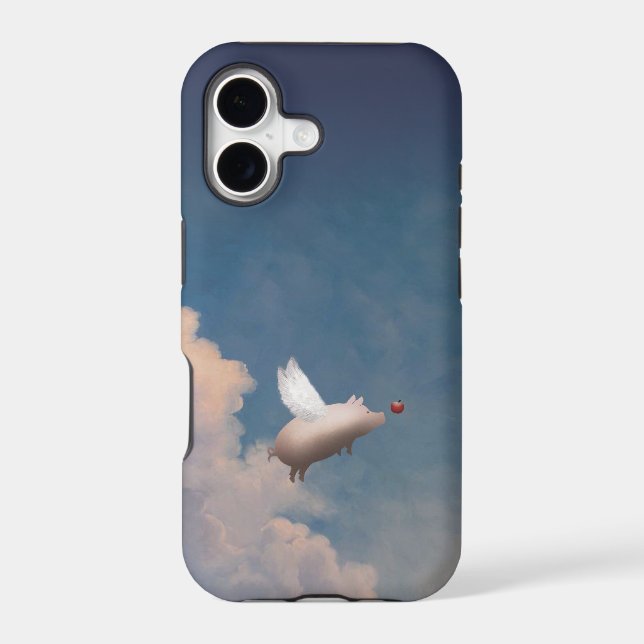 flying pig custom  ipod case (Back)