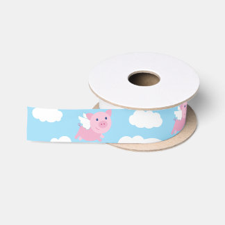 Flying Pig Cute Animal Ribbon Satin Ribbon