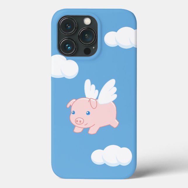Flying Pig - Cute Piglet with Wings Case-Mate iPhone Case (Back)