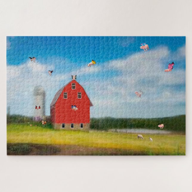 Flying Pig Farm Puzzle (Horizontal)