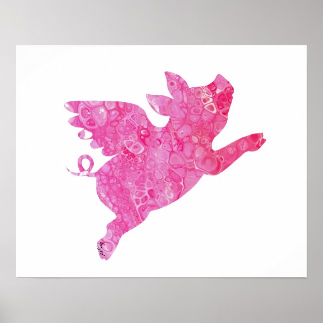 Flying Pig Gifts, When pigs fly, Flying Pig, Pig, Poster (Front)