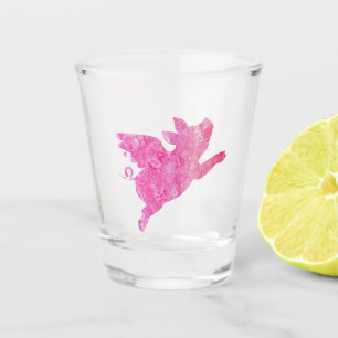 Flying Pig Gifts, When pigs fly, Flying Pig, Pig, Shot Glass