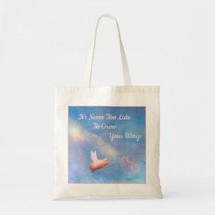 Flying Pig-Grow Your Wings Tote Bag