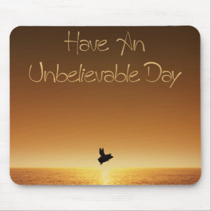 flying pig-have an unbelievable day mouse pad