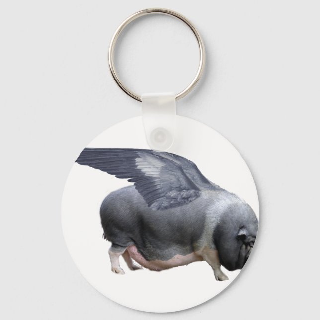 flying pig keychain (Front)