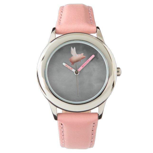 flying pig kid's watch (Front)