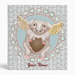Flying Pig Kiss classeurs personnalisés