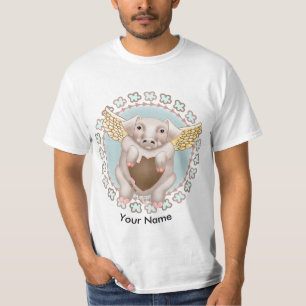 Flying Pig Kiss custom t-shirts