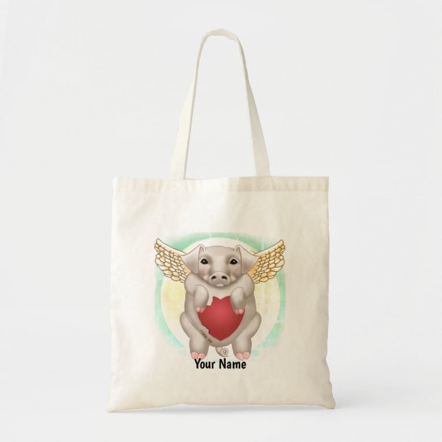 Flying Pig Love sacs fourre-tout (Devant)