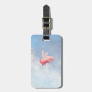 Flying Pig Luggage Tag